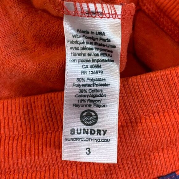 Sundry Women's Spotted Cotton Elastic Waist Drawstring Joggers Size 3/L - Picture 8 of 13